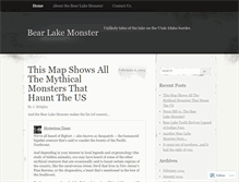 Tablet Screenshot of bearlakemonster.com